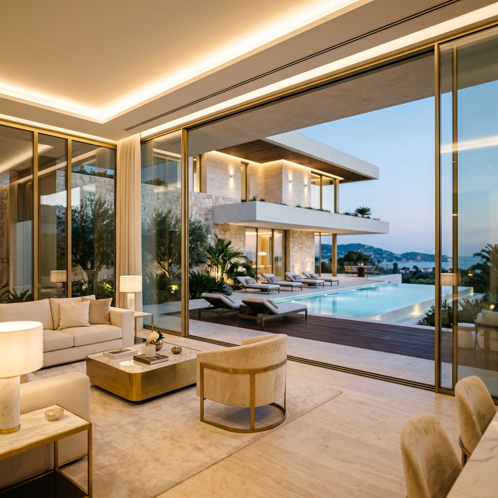 Luxury Real Estate Architectural Blurred Background